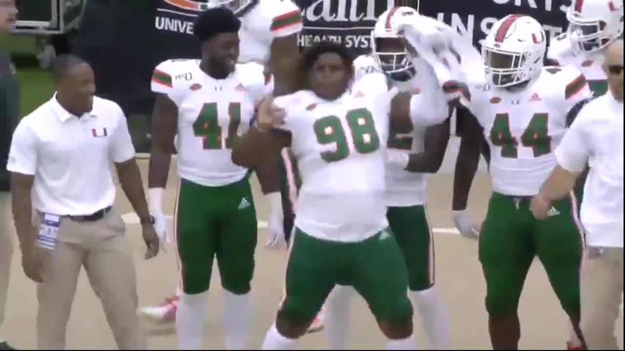 Miami Hurricanes Dance moves Perfect Meme Video Clip