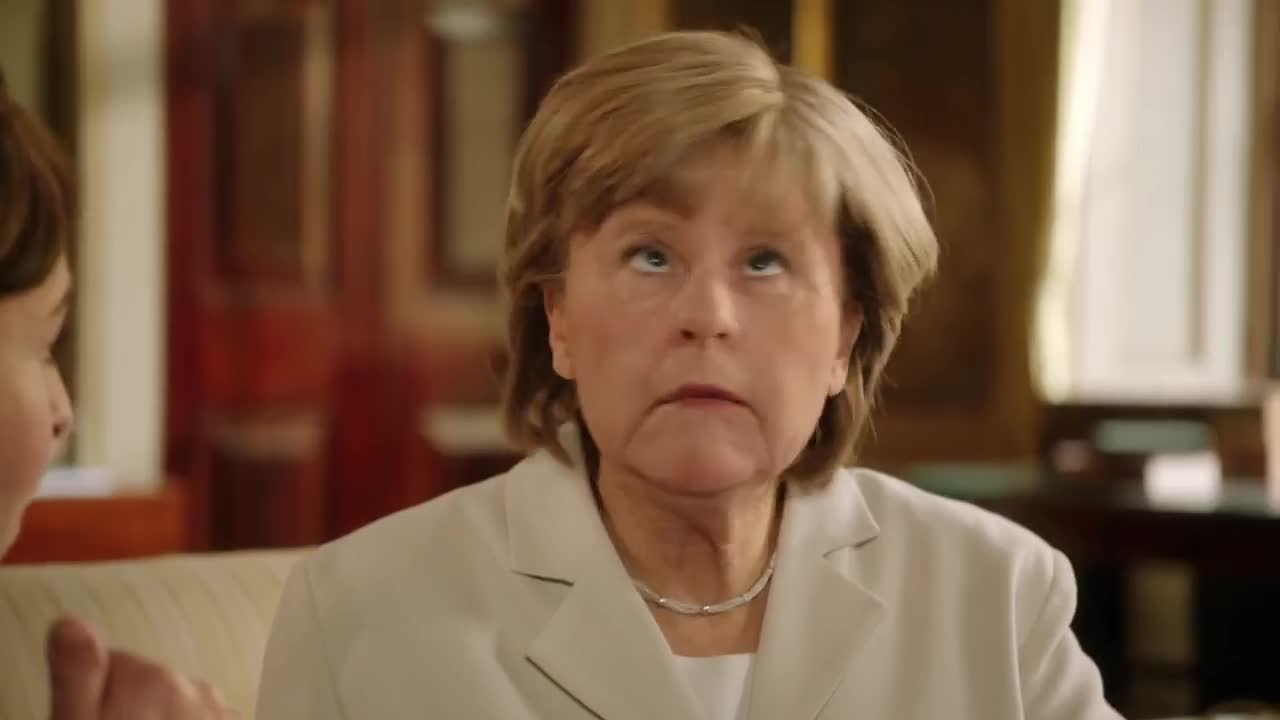 Angela Merkel's Poker Face Eye Roll