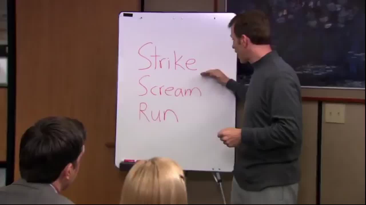 The Office Strike, Scream, Run