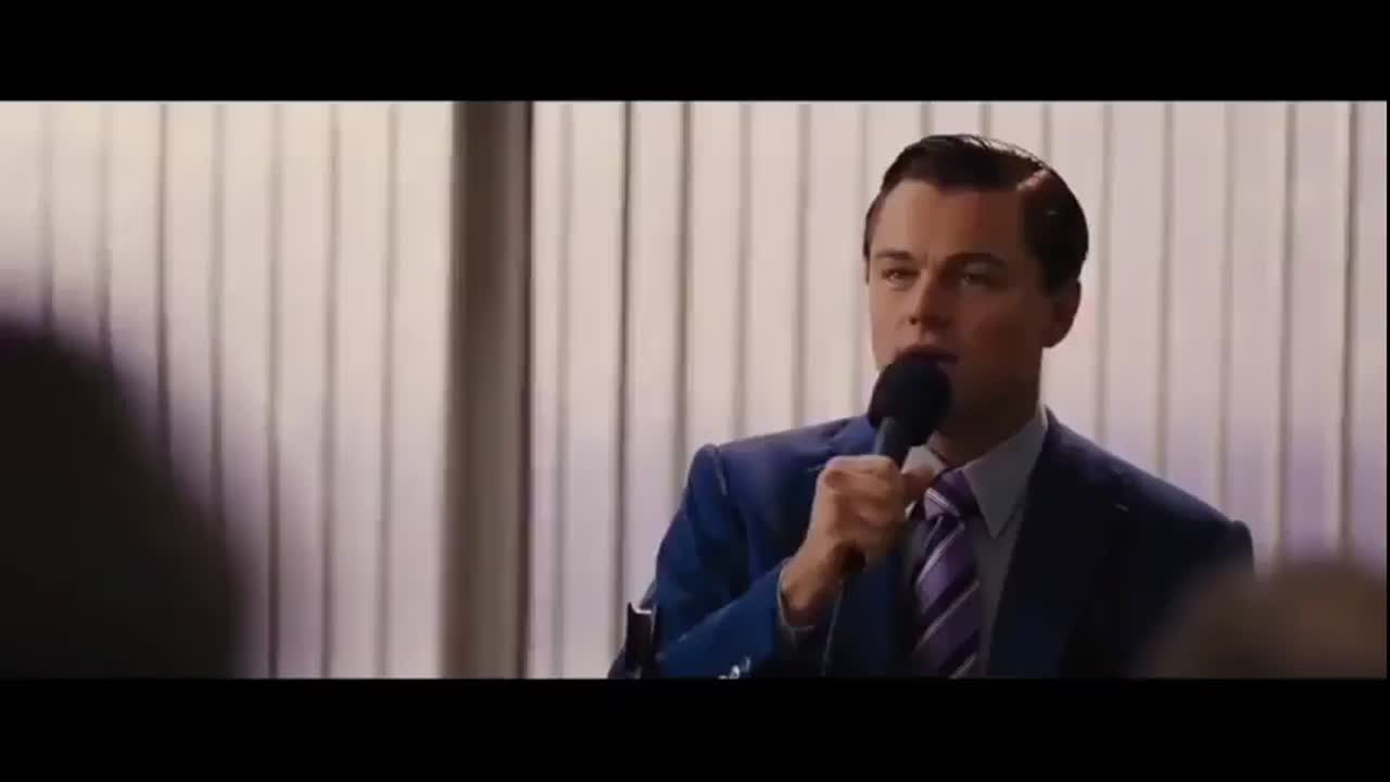 Wolf of Wall Street I'm not fucking leaving! Perfect Meme Video Clip