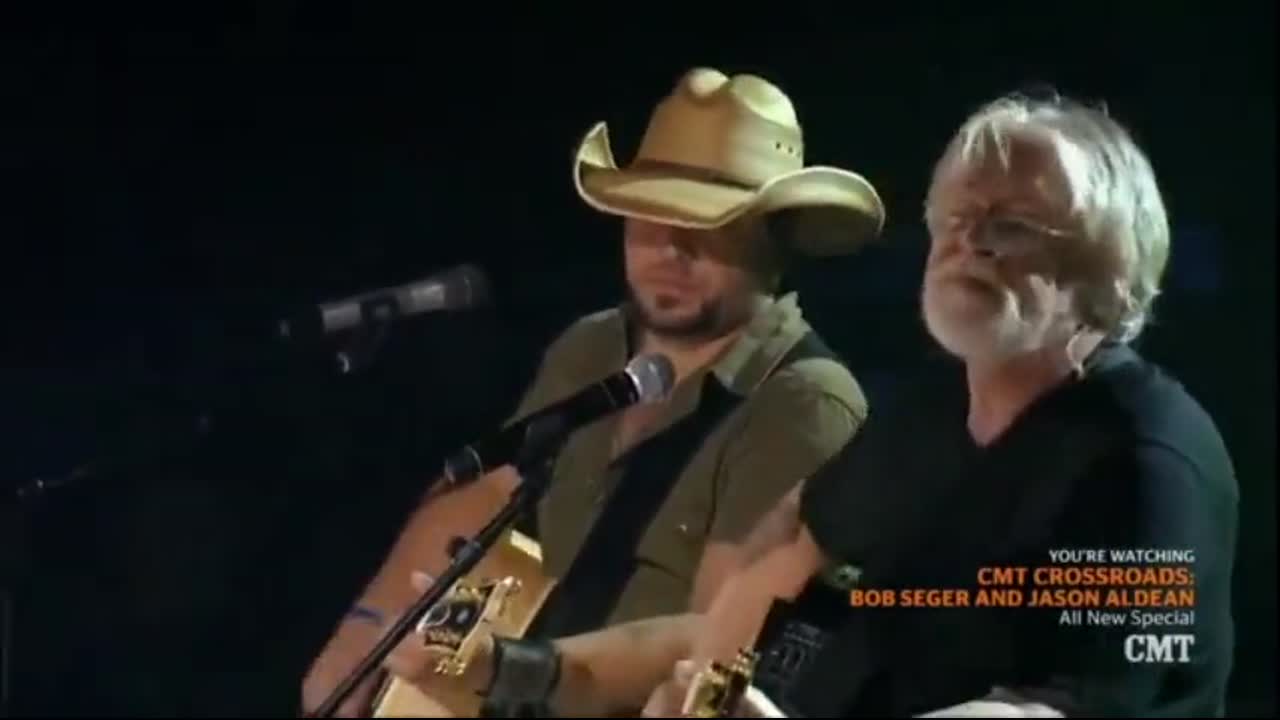Jason Aldean Bob Seger Against The Wind Against the wind video clip by Bob Seger and Jason Aldean