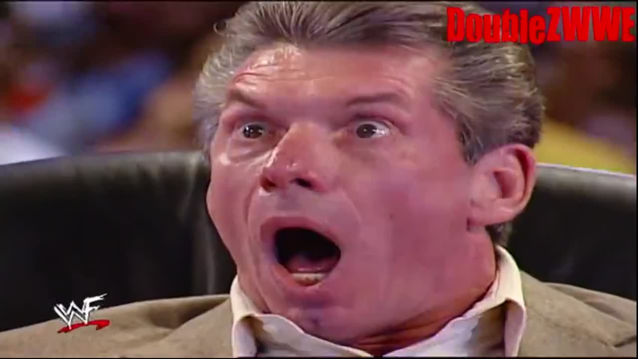 Vince McMahon: Falls out of chair