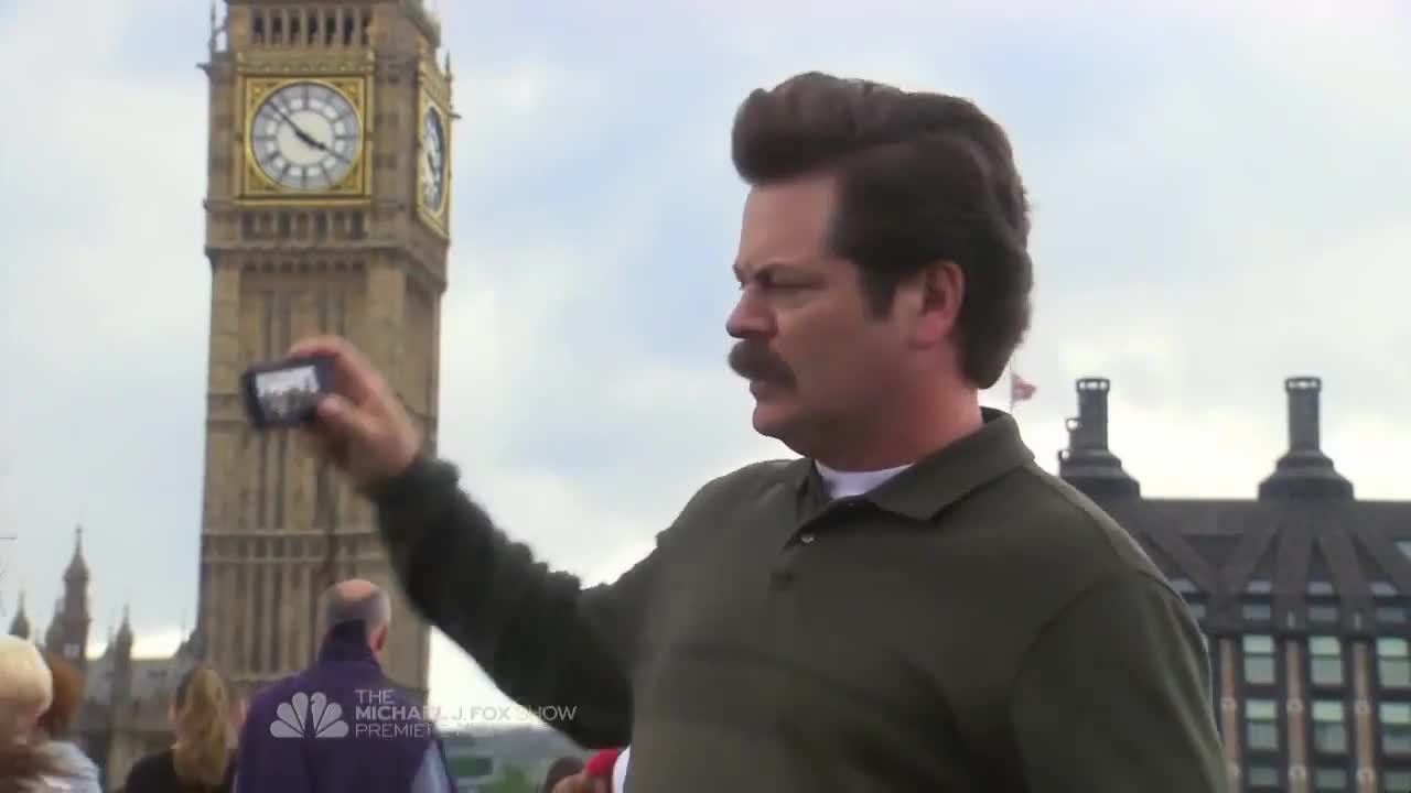 Parks and Rec Look, A Clock. We Don't Have That In America Perfect