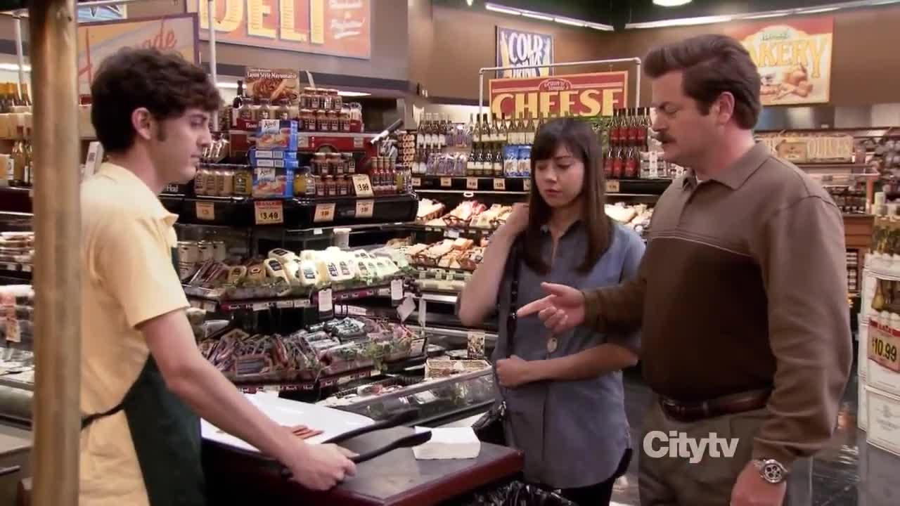 Parks and Rec Ron Saves the World from Meatless Bacon Perfect Meme