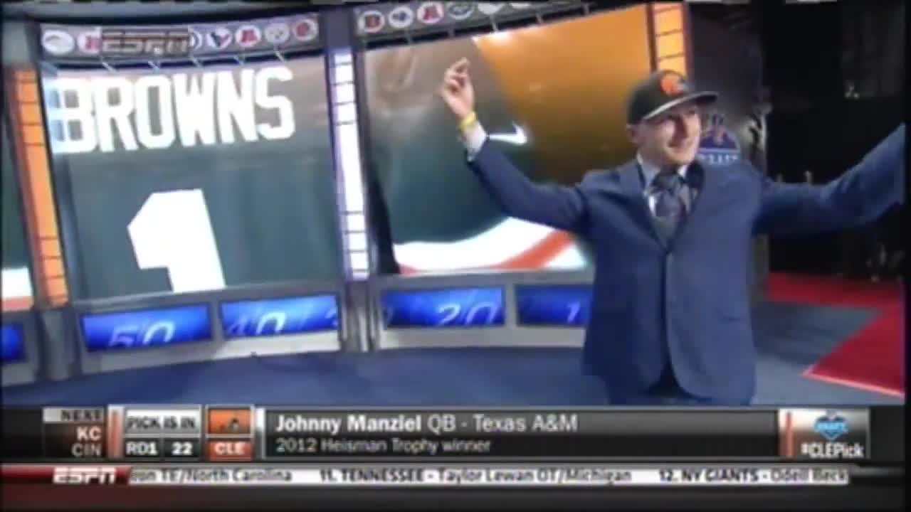 Johnny manziel drafted by the cleveland browns video clip by nfl