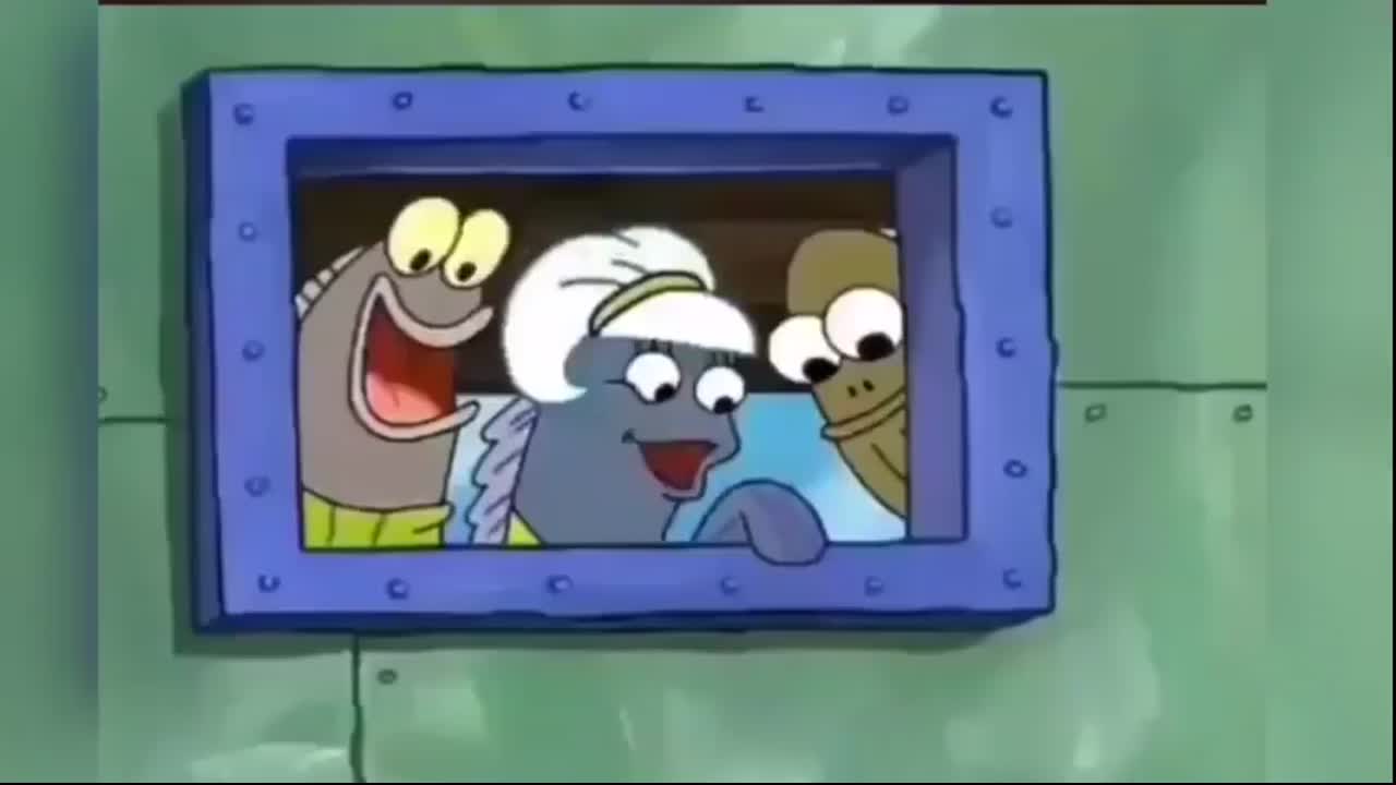SpongeBob fish pointing and saying &quot;that&#39;s what we&#39;ve been waiting for&quot;