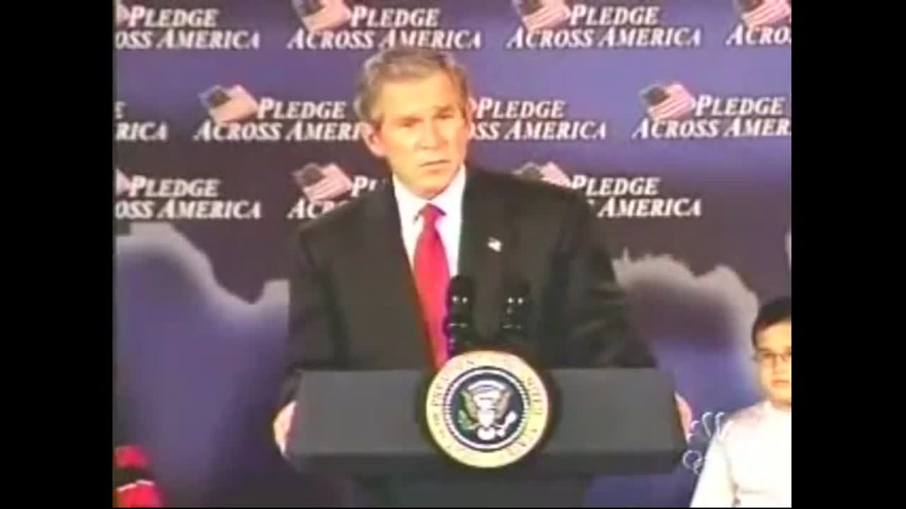 Bush Fool Me Once Shame On You Fool me once, shame on you video clip by George W Bush
