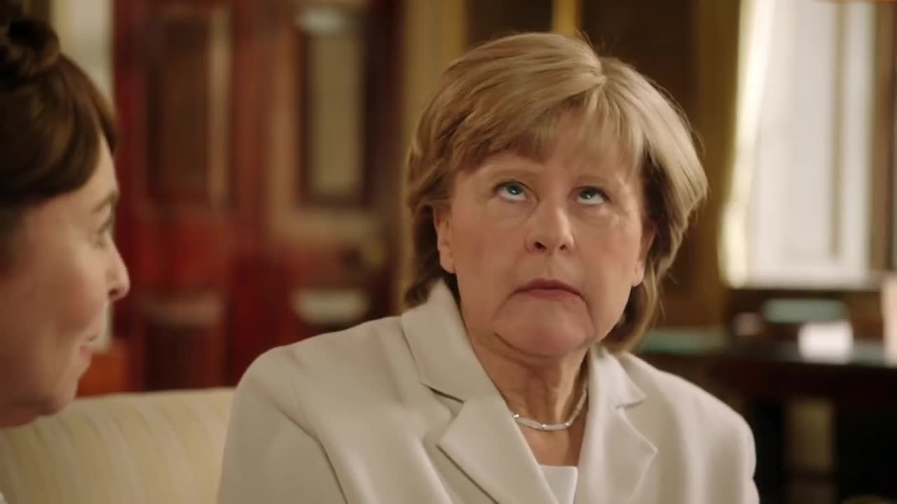 Angela Merkel's Poker face Eye Roll