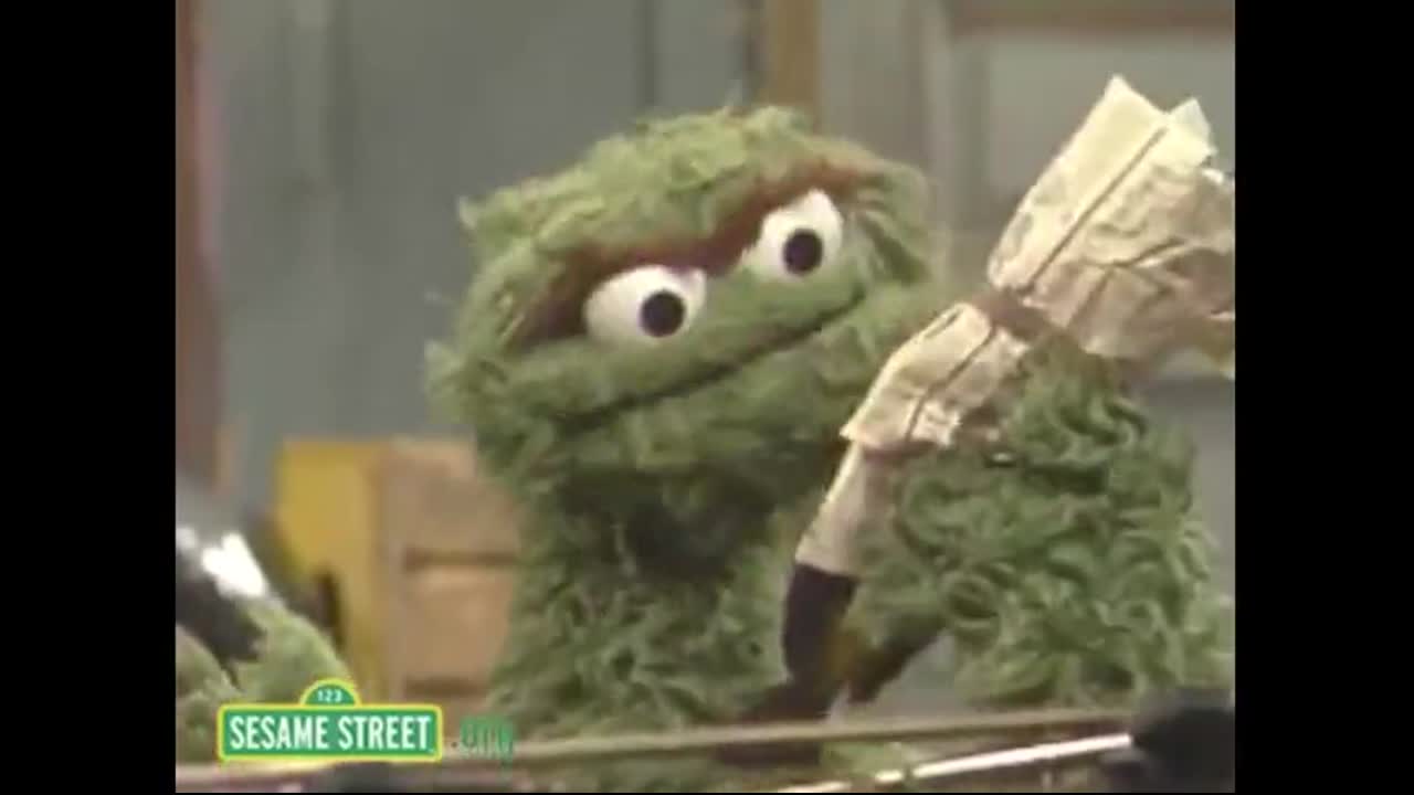 Sesame Street I love trash