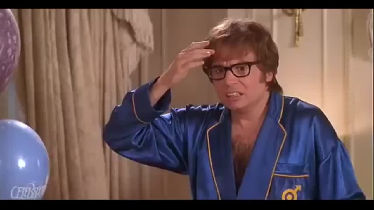 Austin powers Who throws a shoe