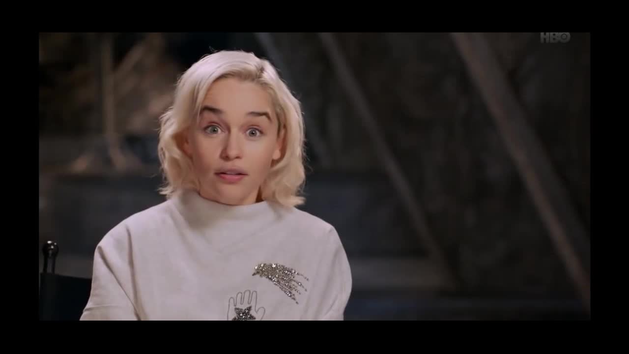 Emilia Clarke funny noise video clip by Hollywood Studio