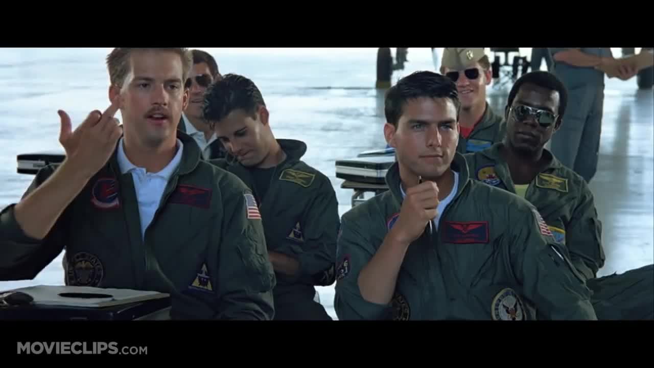 Top Gun You know, the finger