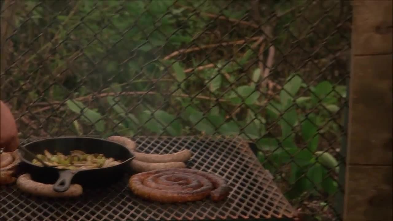 GoodFellas Grilling some sausage with onions and peppers Perfect